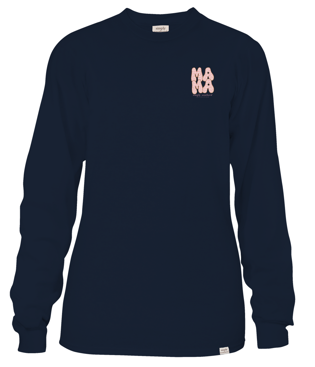 Simply Southern LS Tee - Leo Mama Navy – Kimco for the Home