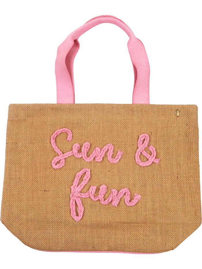 SS Embroidered Tote - Sun
