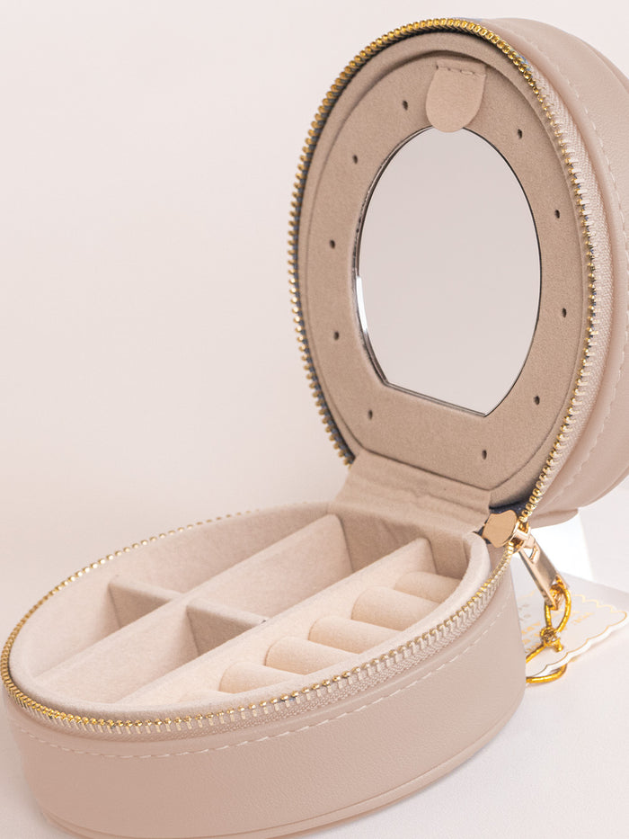SS Leather Jewelry Box - Miami Cream