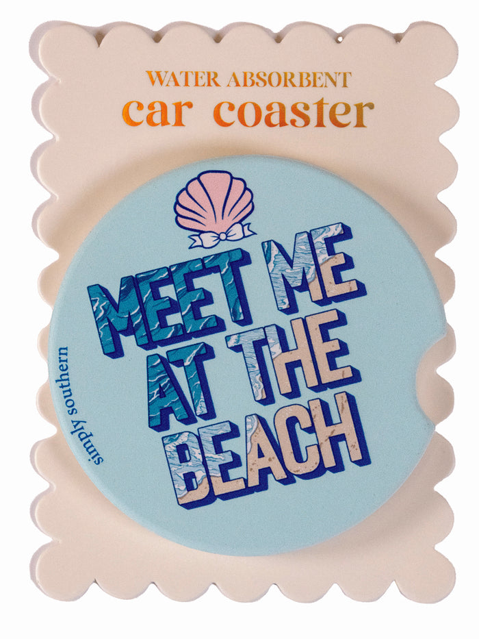 Simply Southern Car Coaster Beach