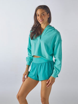 Simply Southern Scalloped Shorts Teal