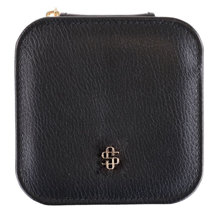 SS Leather Jewelry Case - Black