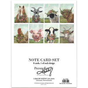 Note Cards - Floral Animals