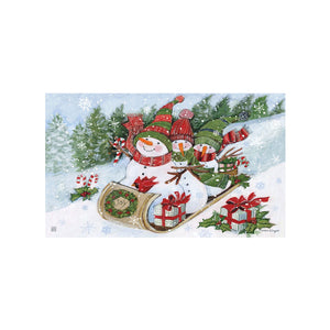 Mat Mate - Sledding Snowmen