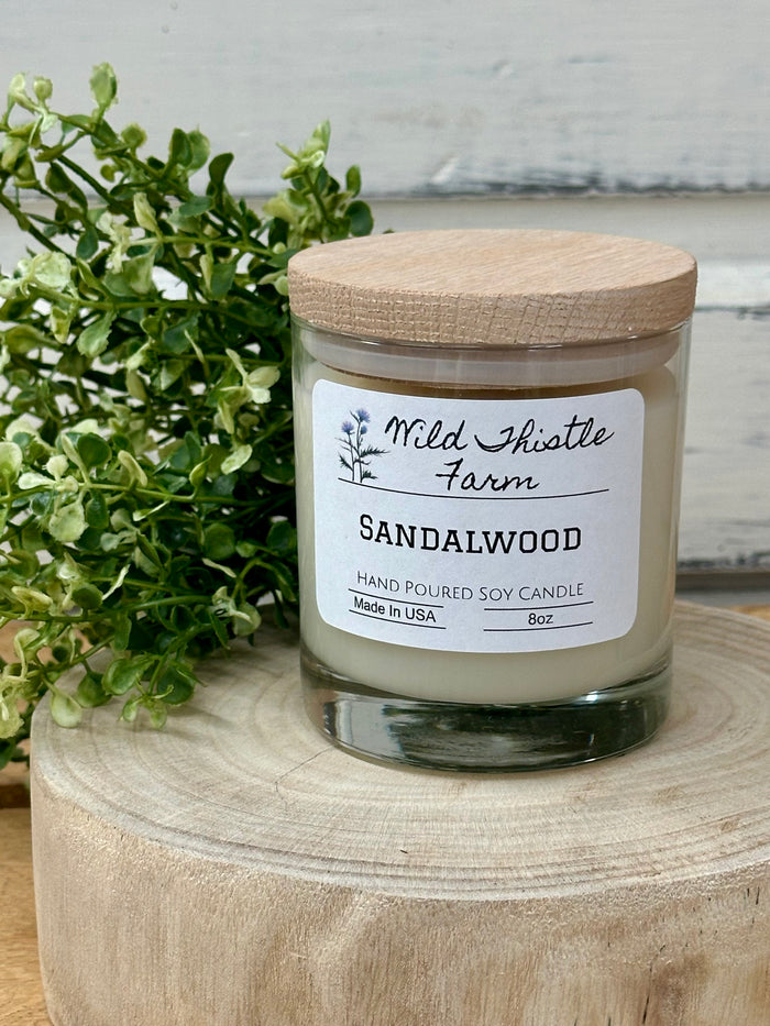 8oz Soy Candle-Sandalwood