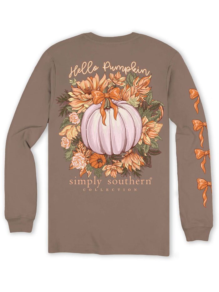 Simply Southern LS Tee - Pumpkin Army