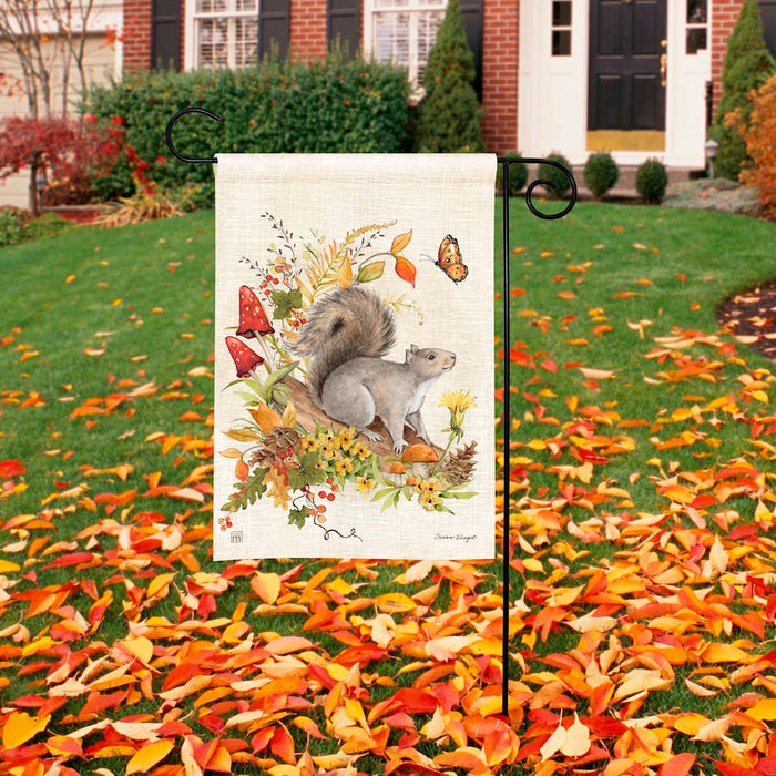 Garden Flag - Fall Squirrel