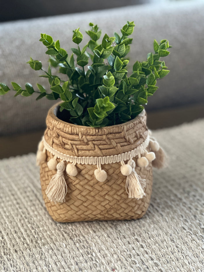 Planter with Tassels