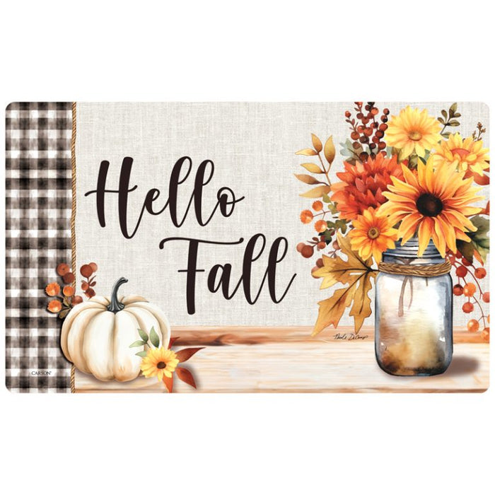 Mat Insert - Fall Floral Jar