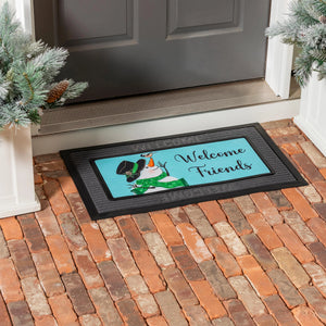 Mat Insert - Snowman and Chickadee