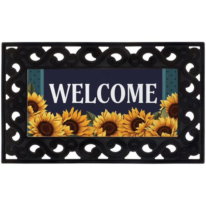 Mini Mat Insert - Welcome Sunflower