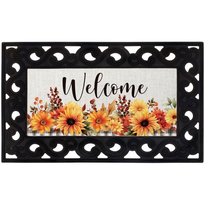 Mini Mat Insert - Fall Floral Jar