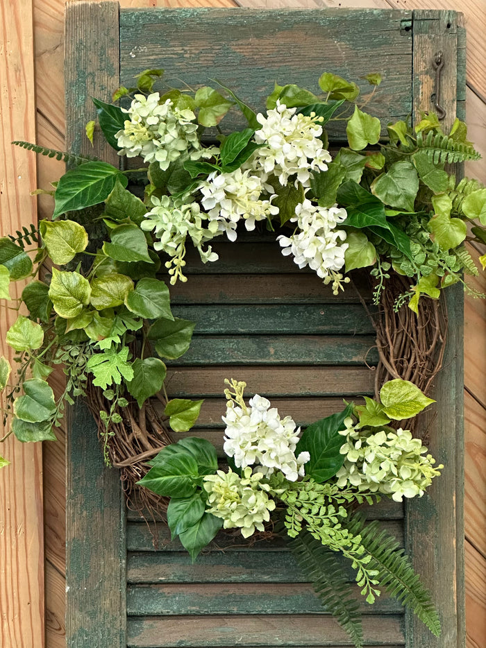 Spring Hydrangea Wreath