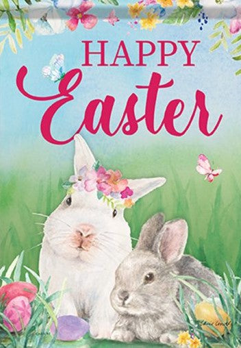 Garden Flag - Bunny Friends