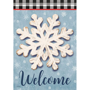 Garden Flag - Country Snowflake