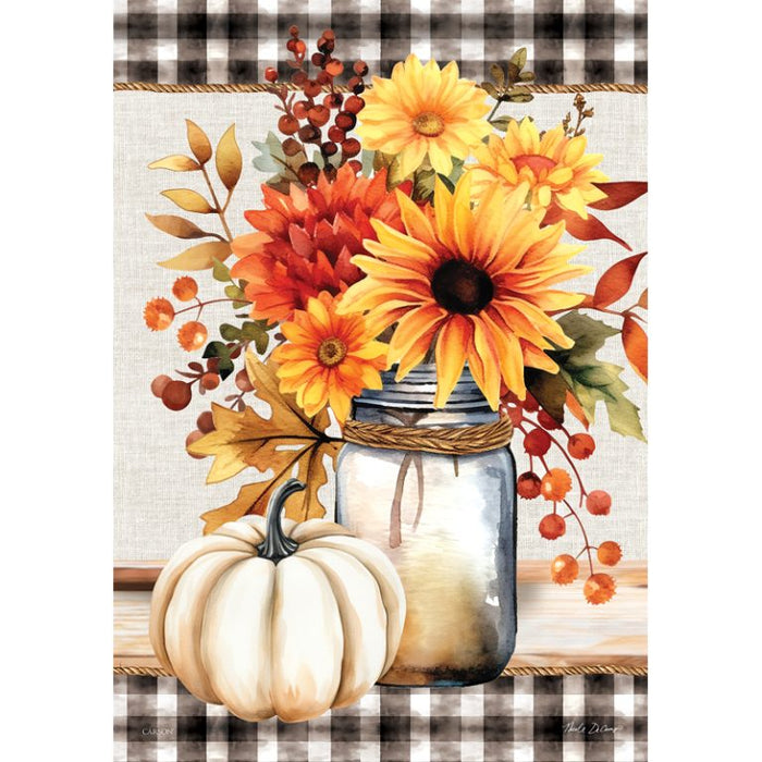 Standard Flag - Fall Floral Jar