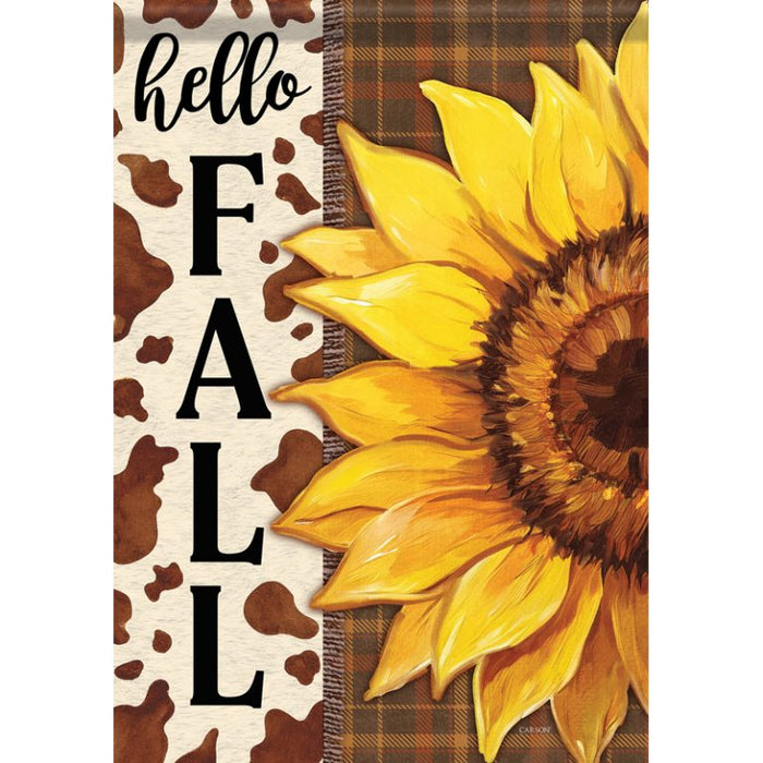 Garden Flag - Cow Sunflower