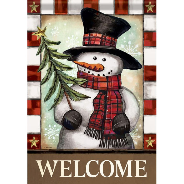 Standard Flag - Snowman Welcome