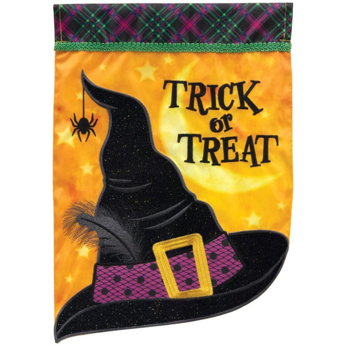 Garden Flag - Witch Treat Hat