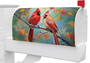 Mailbox Cover - Cardinal Couple