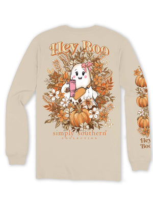 Simply Southern LS Tee - Boo Whisper