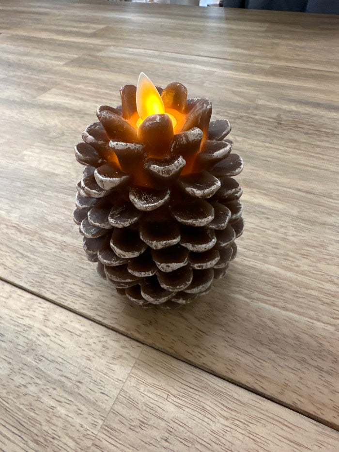 Pinecone Flameless Candle