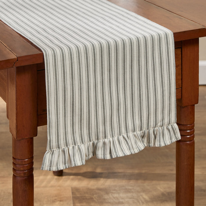 13" x 54" Table Runner - Snowfrost Ruffle