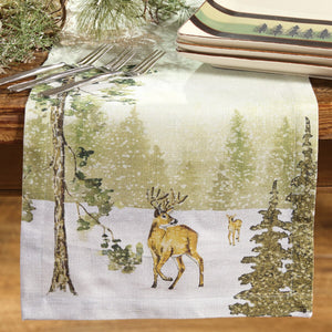 54" Table Runner - Woodland Winter