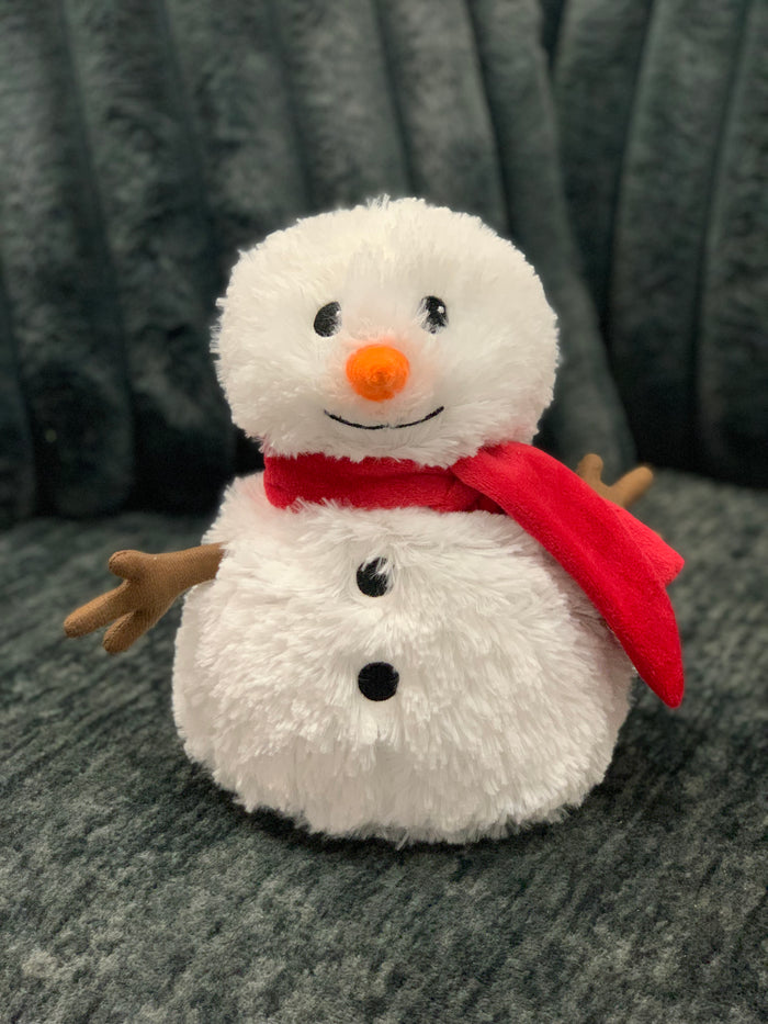 Warmies - Red Scarf Snowman