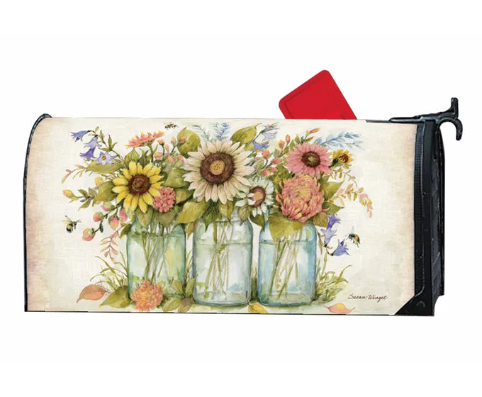 Mailbox Cover - Bee Spring Bouquet