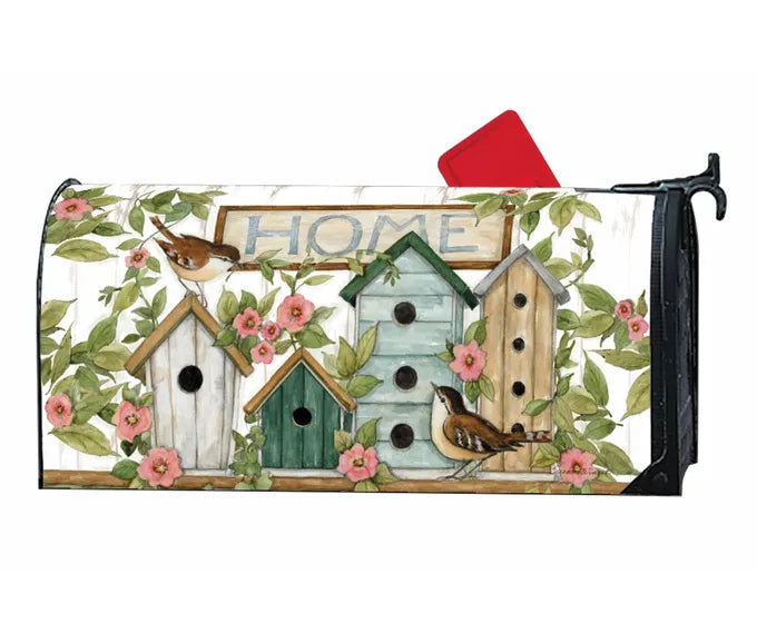 Mailbox Cover - Birdhouses