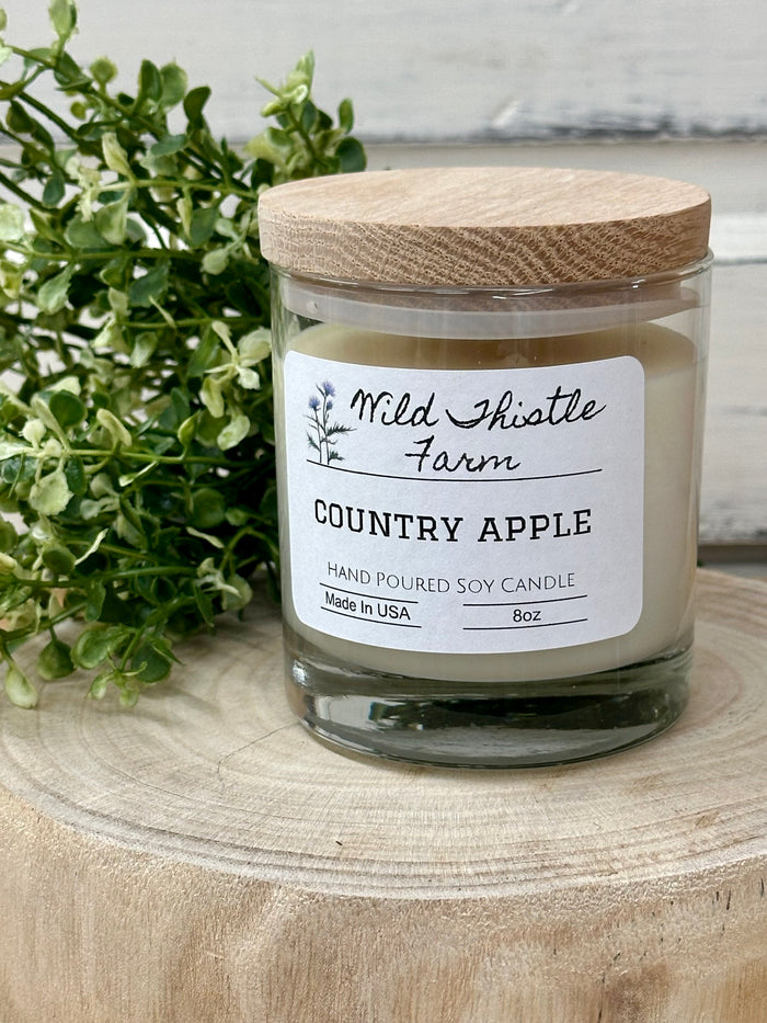 8oz Soy Candle-Country Apple