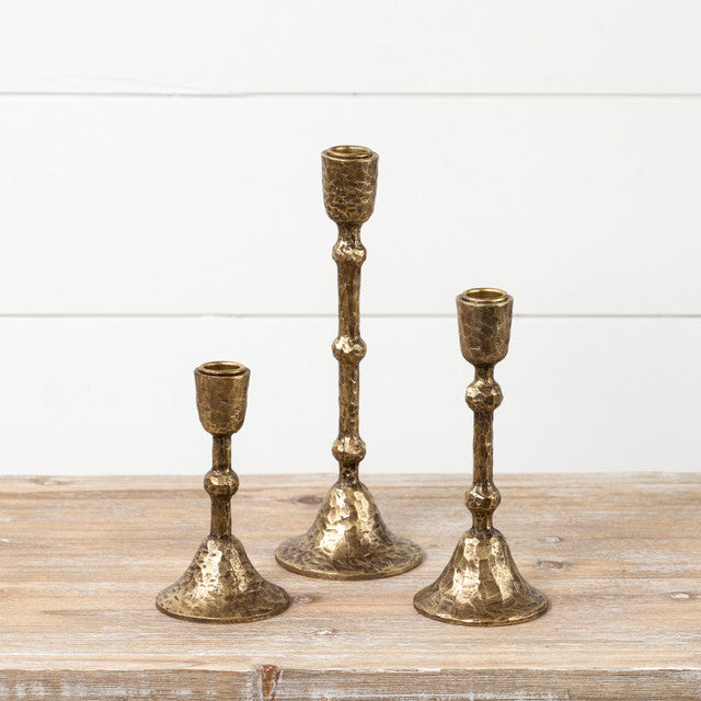 SM Gold Taper Candle Holder