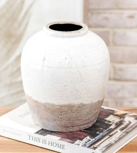 8.9" French White Vase