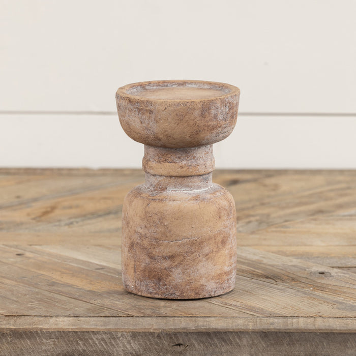 6.5" Terracotta Pillar Candle Holder