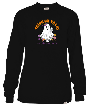 Simply Southern LS Tee - Trick or Treat Black
