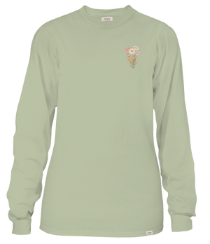 Simply Southern LS Tee - Flower Sage