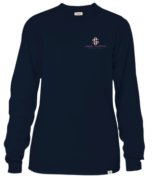 Simply Southern LS Tee - Life Navy