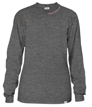 Simply Southern LS Tee - Moody Charcoal Heather