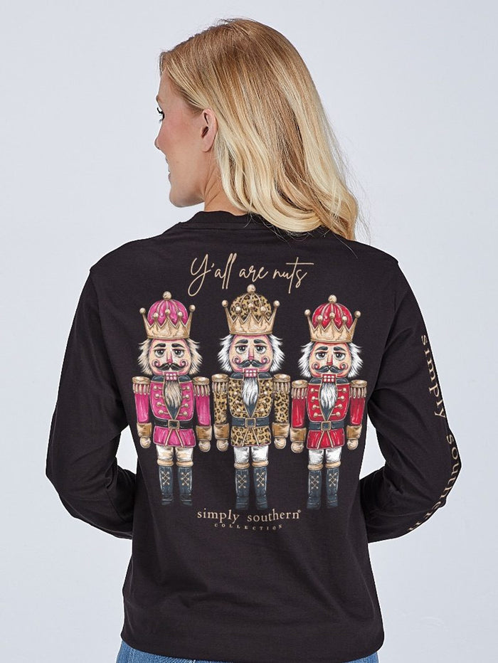 Simply Southern LS Tee - Nutcracker Black