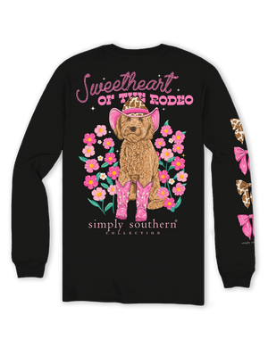 Simply Southern LS Tee - Sweetheart Black