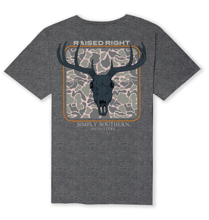 Simply Southern Men's SS - Deer Graphite Heather