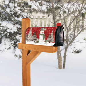 Mailbox Cover - Garden Snowman