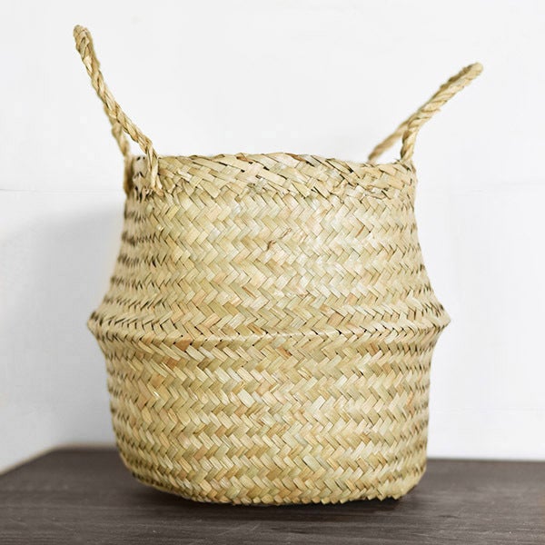 8" Natural Seagrass Basket