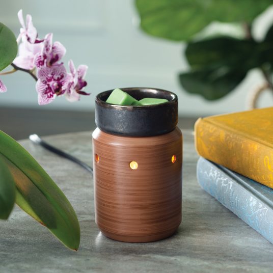 Fragrance Warmer Midsize - Pewter Walnut