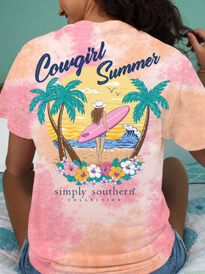 Simply Southern SS Tee - Cowgirl Summer Tropic