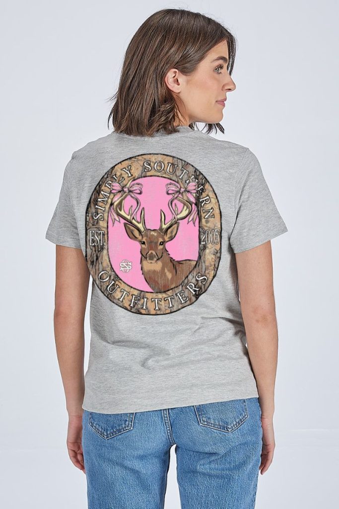 Simply Southern Tee - Deerly Storm Heather