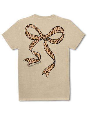 Simply Southern Tee - Leo Bow Washed Ecru