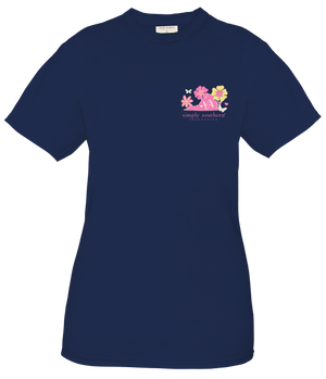 Simply Southern SS Tee - State VA Navy