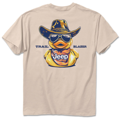 Short Sleeve Tee - Jeep Duck Trail Blazer Ivory